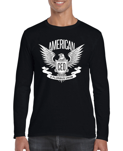 American CEO Patriotic Eagle Men's Long Sleeve Shirt